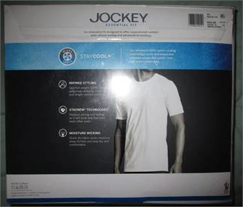 BRAND NEW Jockey Essential Classic Crew Neck White T-Shirts XL 3 pack - $10 