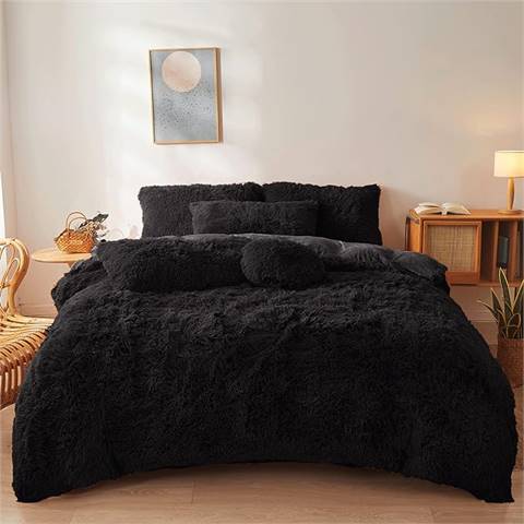  Fluffy Comforter Cover Set Queen