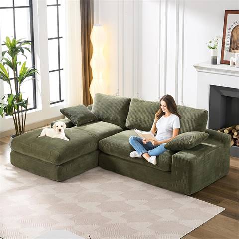 Living Room Furniture Sets - 99x69 L-Shaped Modular Sofa