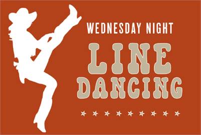 Wednesday for FREE Line Dancing Lessons