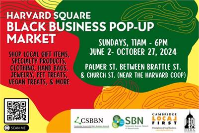 Black-Owned Business Pop-up Market in Harvard Square 